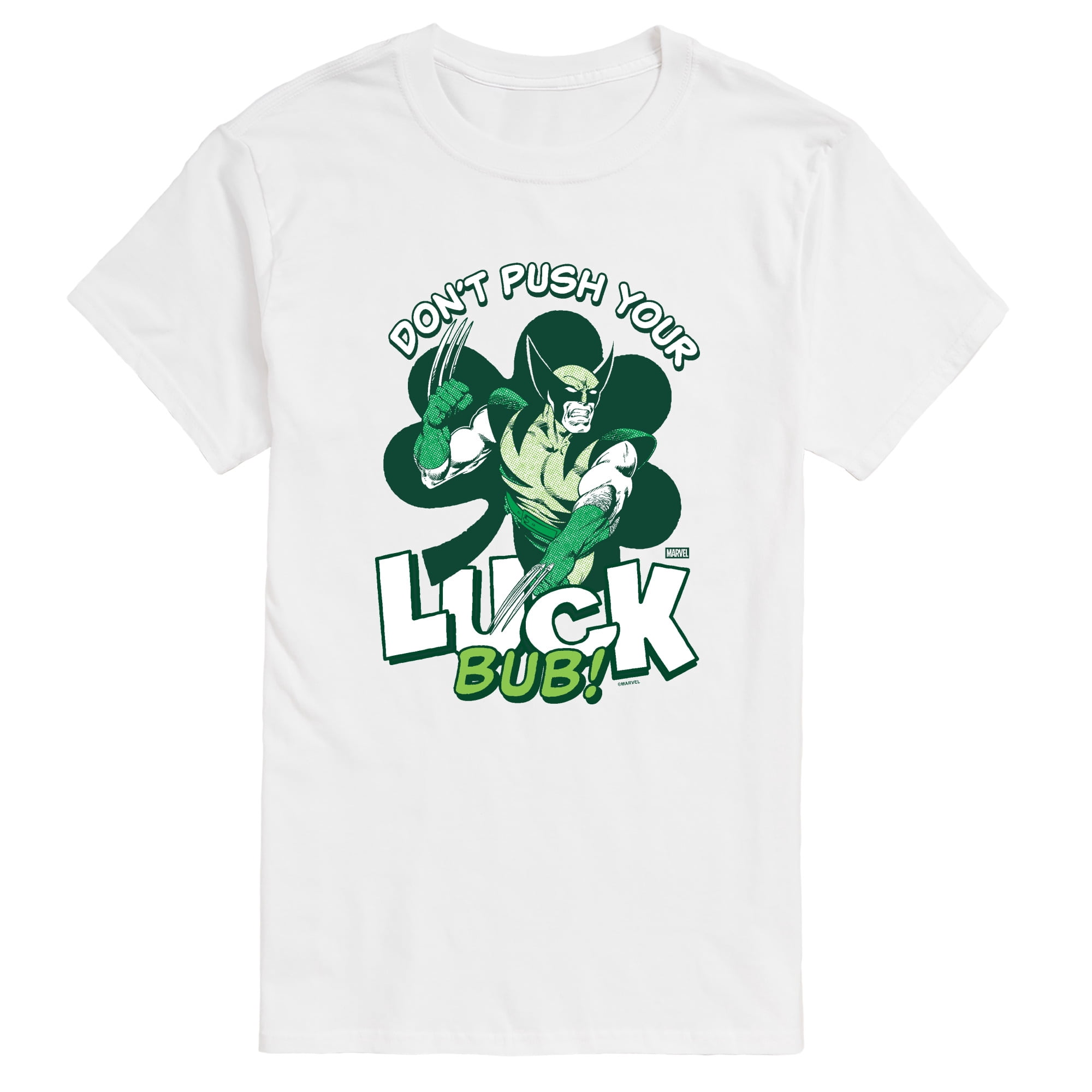 Wolverine - Don't Push Your Luck Bub! Men's Short Sleeve Graphic T ...