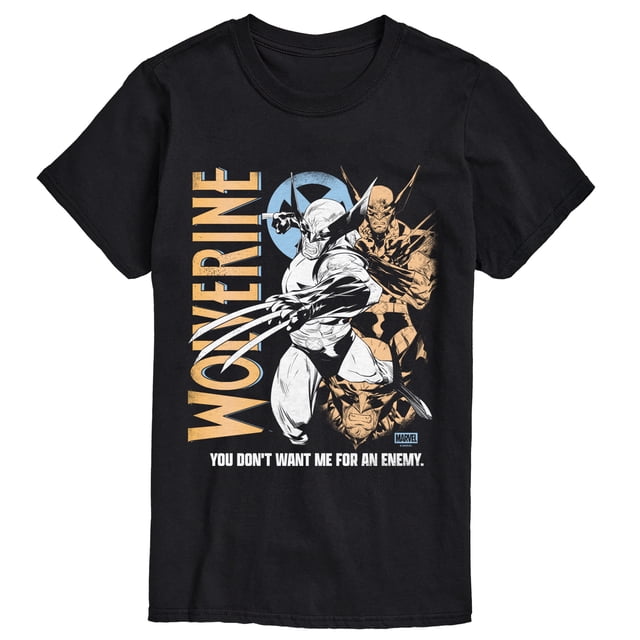 Wolverine - Don't Want Me For An Enemy Men's Short Sleeve Graphic T ...
