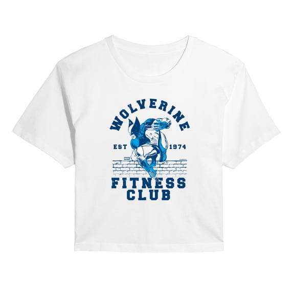 Wolverine - Fitness Club - Juniors Cropped Graphic T-Shirt