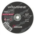 thumbnail image 1 of Wolverine Flat Type 1 Cutting Wheel, 3 In Dia, .035 Thick, 1/4 Arbor, 60 Grit | 1 Each, 1 of 1