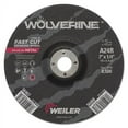 thumbnail image 1 of Wolverine Grinding Wheels, 7 In Dia, 1/4 In Thick, 7/8 In Arbor, 24 Grit, R | Bundle of 2 Each, 1 of 1