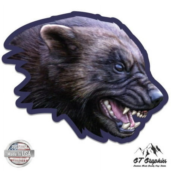 Wolverine Head - 12" Vinyl Sticker Waterproof Decal