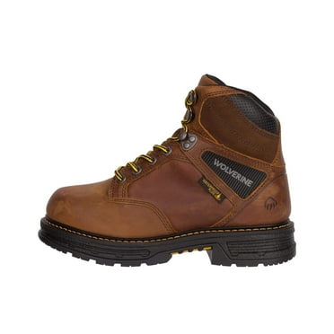 Wolverine Men's Hellcat UltraSpring 10 CarbonMAX Wellington Work Boot - Composite Toe, Tobacco, Size 7.5
