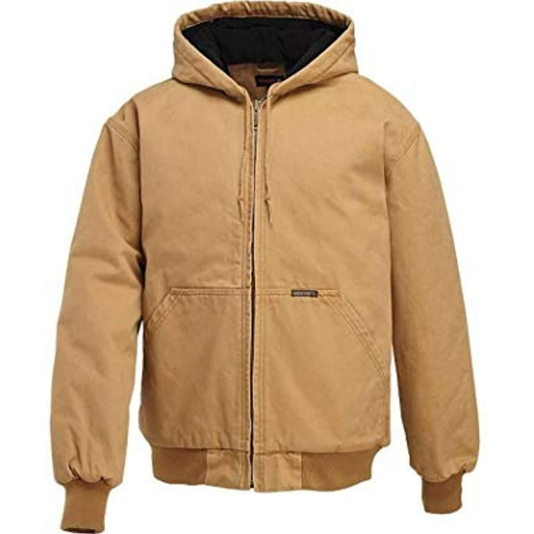 Wolverine Men s Houston Cotton Duck Hooded Jacket Whiskey XX