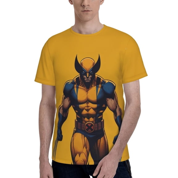 Wolverine Men's T Shirt Summer Casual Fashion Unisex Short Sleeve Graphic Crew Neck Tees Tops