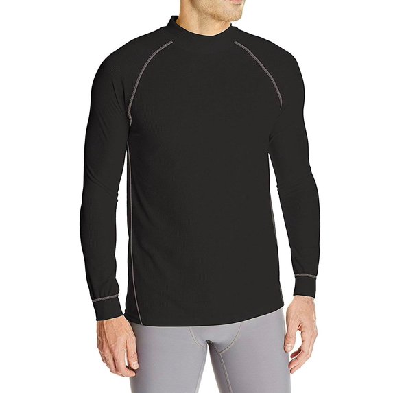 Wolverine Men's Tech Grid Performance Baselayer Long Sleeve Shirt, Black, Size: Medium
