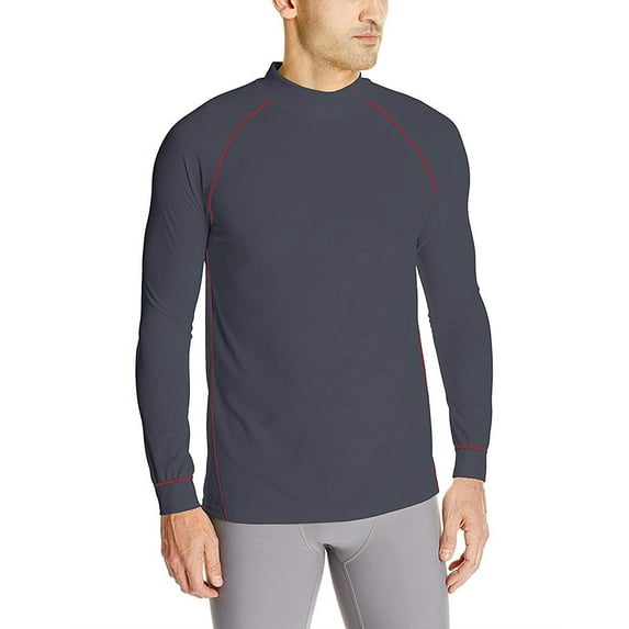 Wolverine Mens Tech Grid Baselayer Long Sleeve Shirt, Grey, Size: XL