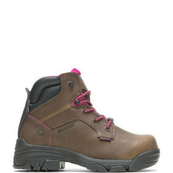 Wolverine Merlin Waterproof Composite-Toe 6" Work Boot Women Brown