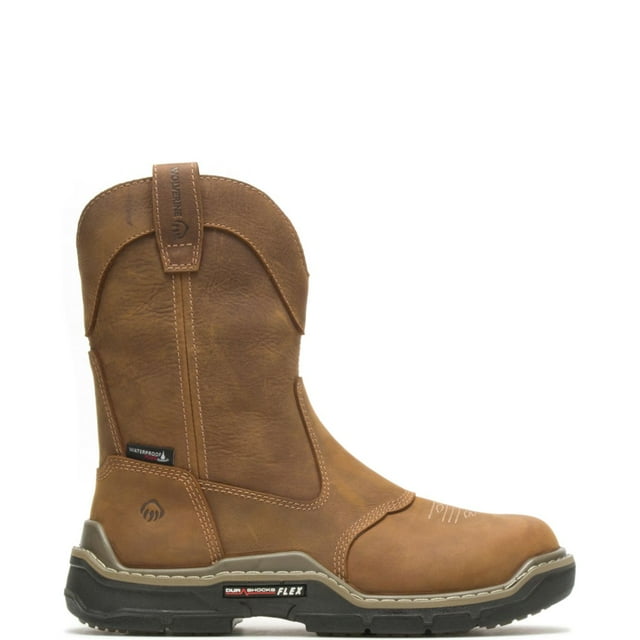 Wolverine Raider DuraShocks Western CarbonMAX Work Wellington Men Real Brown