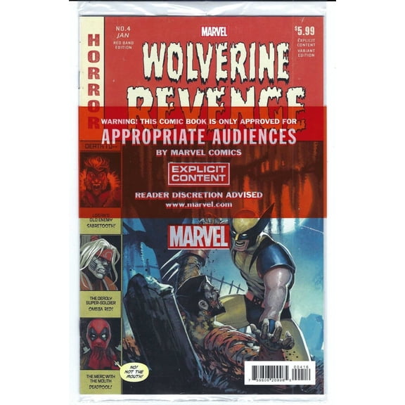 Wolverine: Revenge: Red Band #4A (in bag) VF ; Marvel Comic Book