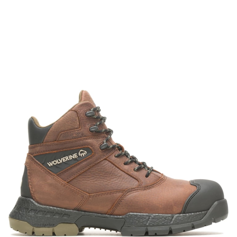 Wolverine Men’s Rush Ultraspring 6” Waterproof Work Boots, Size 7 EW Men main image 2