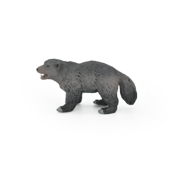 Wolverine Toy, Very Realistic Rubber Figure, Model, Educational, Animal, Hand Painted Figurines, 3" CH093 BB85