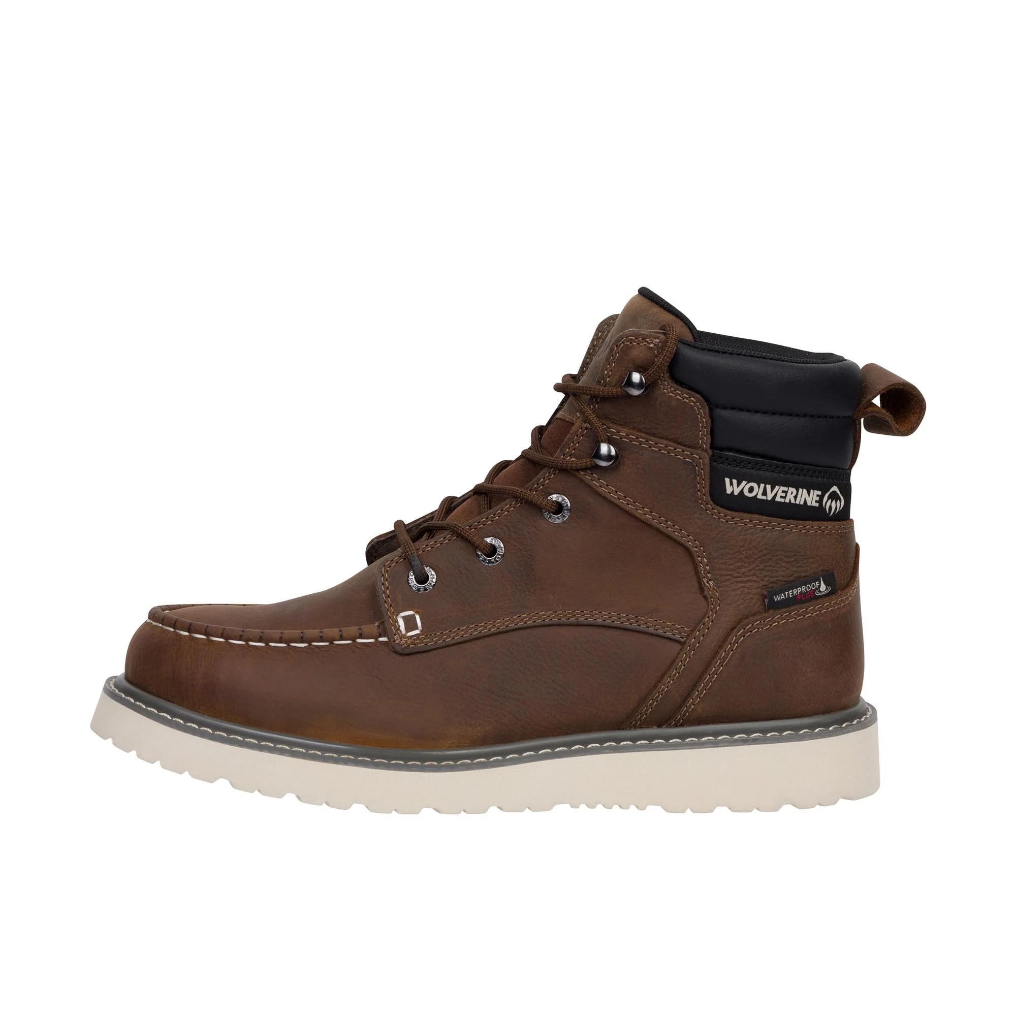 Wolverine Men's Trade Wedge Waterproof Steel Toe 6" Construction Boot