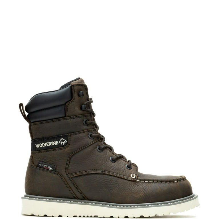 Wolverine Trade Wedge 8 Moc Toe Steel Toe Work Boot Men Dark Brown Walmart