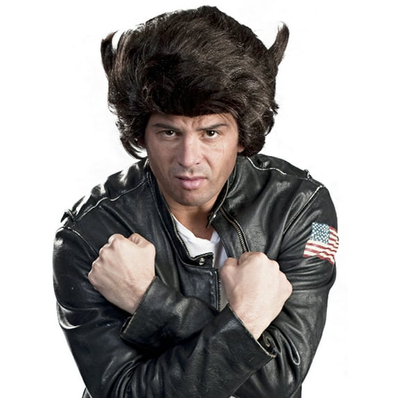 Wolverine Wig X-Men Origins Logan Hugh Jackman Mens Adult Black Hair Wolf