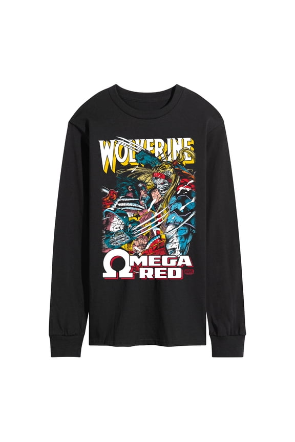 - Wolverine Omega Red - Men's Long Sleeve Graphic T-Shirt
