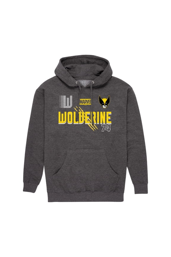- Wolverine Racing Jersey - Men's Fleece Hoodie Sweatshirt