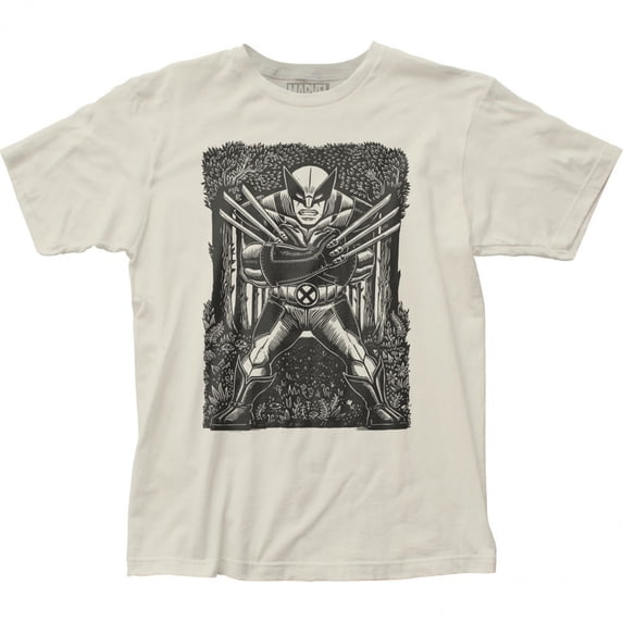 Wolverine Woodcut Art T-Shirt-Small