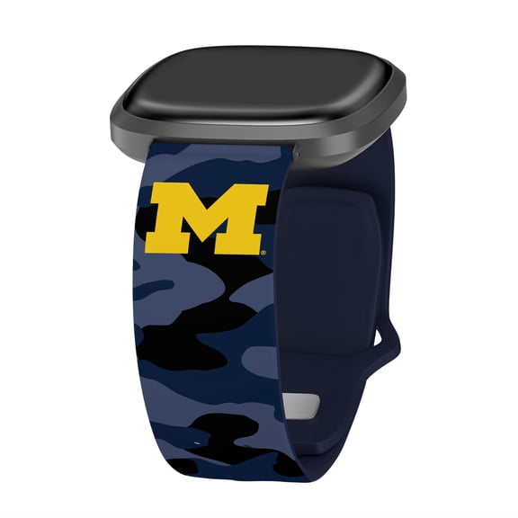 Wolverines HD Camo Unisex Watch Band for FitBit Versa 3 & Sense (Short)