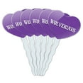 thumbnail image 1 of Wolverines Heart Love Cupcake Picks Toppers - Set of 6, 1 of 1