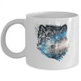 thumbnail image 1 of Wolves 11 oz Coffee Mug - Wolf Lovers White Ceramic Gift, 1 of 4