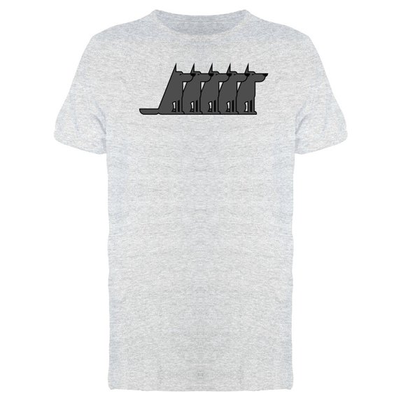 Wolves Flock Doodle Tee Men's -Image by Shutterstock