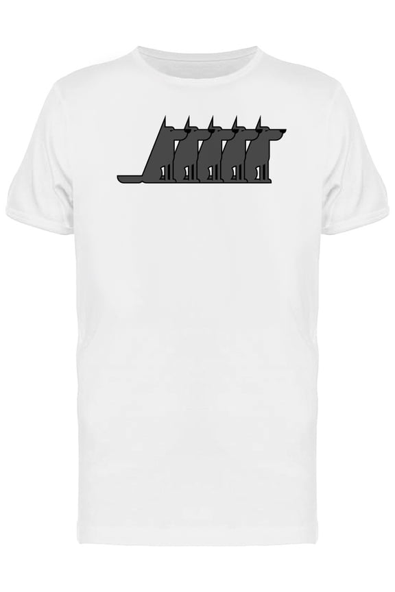 Wolves Flock Doodle Tee Men's -Image by Shutterstock