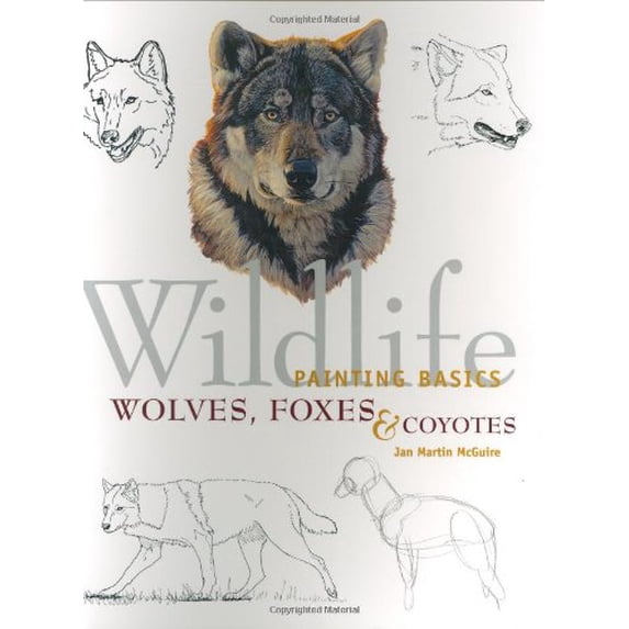 Pre-Owned Wildlife Painting Basics: Wolves, Foxes, & Coyotes (Paperback) 1581800517 9781581800517