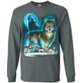 thumbnail image 1 of Wolves Gifts Wolf Pack T-shirt Long Sleeve Mens, 1 of 1