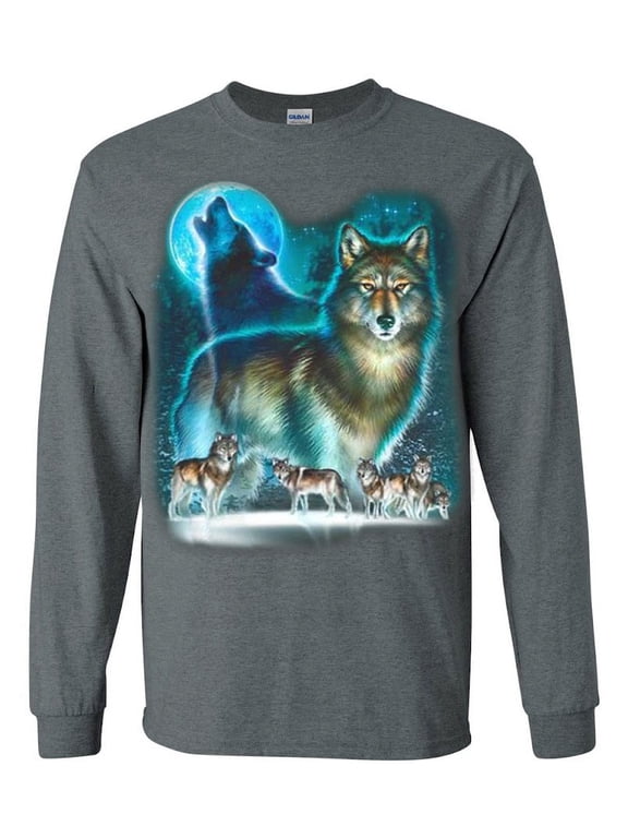 Wolves Gifts Wolf Pack T-shirt Long Sleeve Mens
