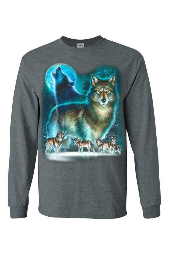 Wolves Gifts Wolf Pack T-shirt Long Sleeve Mens