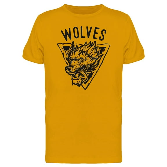 Wolves Logo T-Shirt Men -Image by Shutterstock, Male 3X-Large