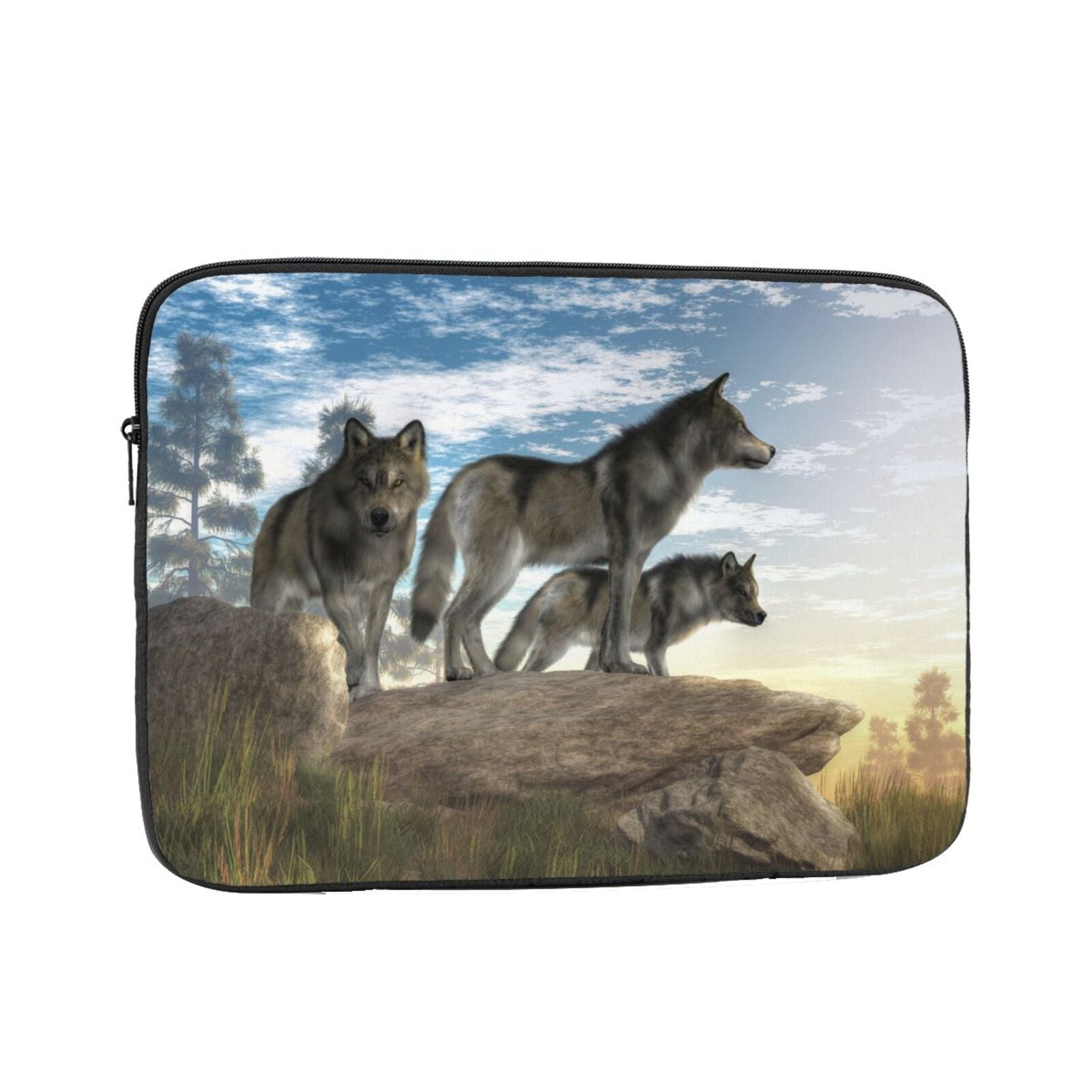 Wolves North American wilderness Portable Laptop Sleeve Compatible with ...