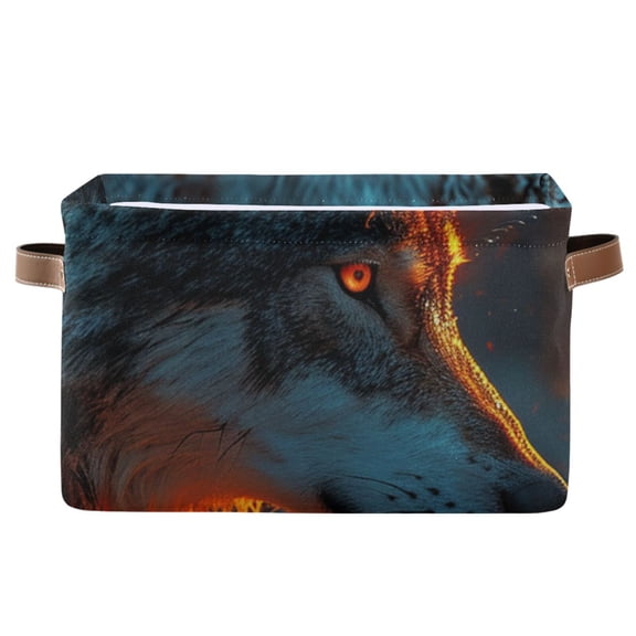 Wolves Storage Bins Baskets With Handles Storage Box Clothes Organizer Organization Toys