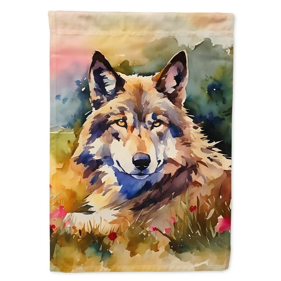 Wolves Wolf House Flag 28 in x 40 in