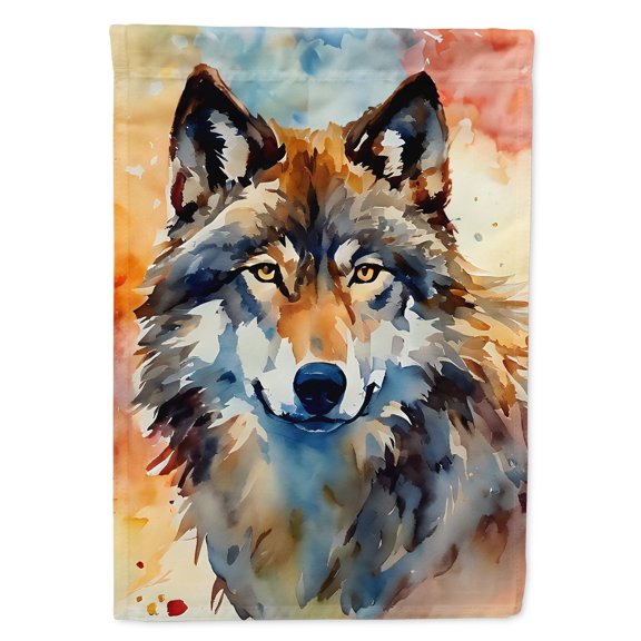 Wolves Wolf House Flag 28 in x 40 in