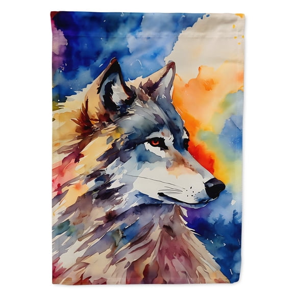 Wolves Wolf  House Flag 28 in x 40 in