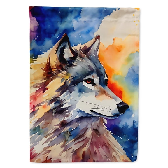 Wolves Wolf House Flag 28 in x 40 in