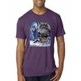 thumbnail image 1 of Wolves and the Moon in the Winter Night | Mens Animal Lover Premium Tri Blend T-Shirt, Vintage Purple, Medium, 1 of 3