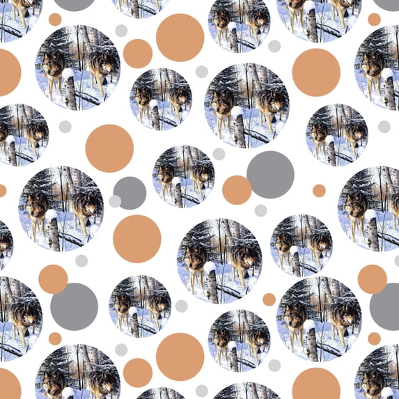 Wolves at Shadow Ridge Painting Premium Gift Wrap Wrapping Paper Roll