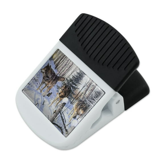 Wolves at Shadow Ridge Painting Refrigerator Fridge Magnet Magnetic Hanging Hook Note Snack Clip