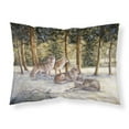 thumbnail image 1 of Wolves by Daphne Baxter Fabric Standard Pillowcase, 1 of 2