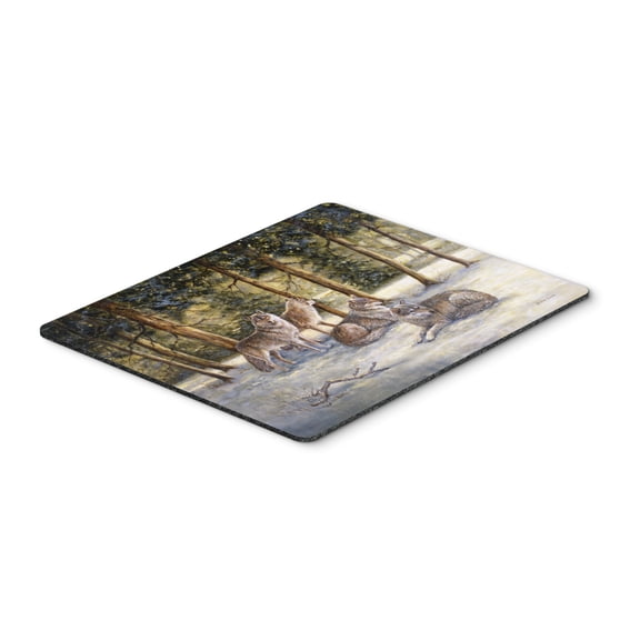 Wolves by Daphne Baxter Mouse Pad Hot Pad or Trivet