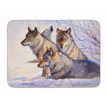 Wolves by Mollie Field Machine Washable Memory Foam Mat