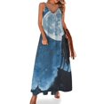 thumbnail image 1 of Wolves in The Moonlight Fine Art Sleeveless Dress Summer Dress Woman 2025, 1 of 6