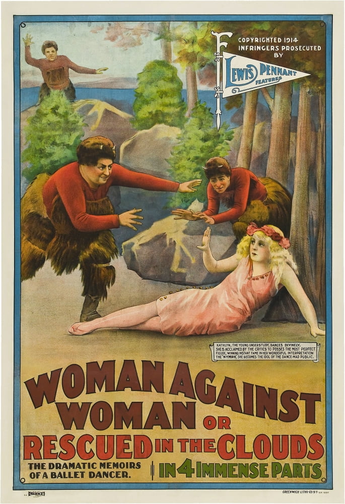 Woman Against Woman Canvas Art - (11 x 17)