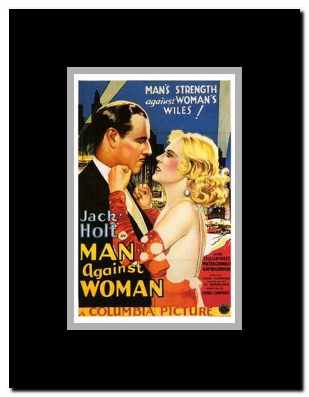 Woman Against Woman Framed Movie Poster