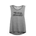 thumbnail image 1 of Woman Almighty Women's Fashion Sleeveless Muscle Workout Yoga Tank Top Heather Grey Grey Medium, 1 of 3