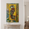 thumbnail image 1 of Woman Art Canvas, Home Decor Woman Wall Decor, Famous Canvas Art, Courtesan After Eisen, Courtesan After Eisen Art, Reproduction Printed, Canvas Wall Decor - White Framed, 1 of 5