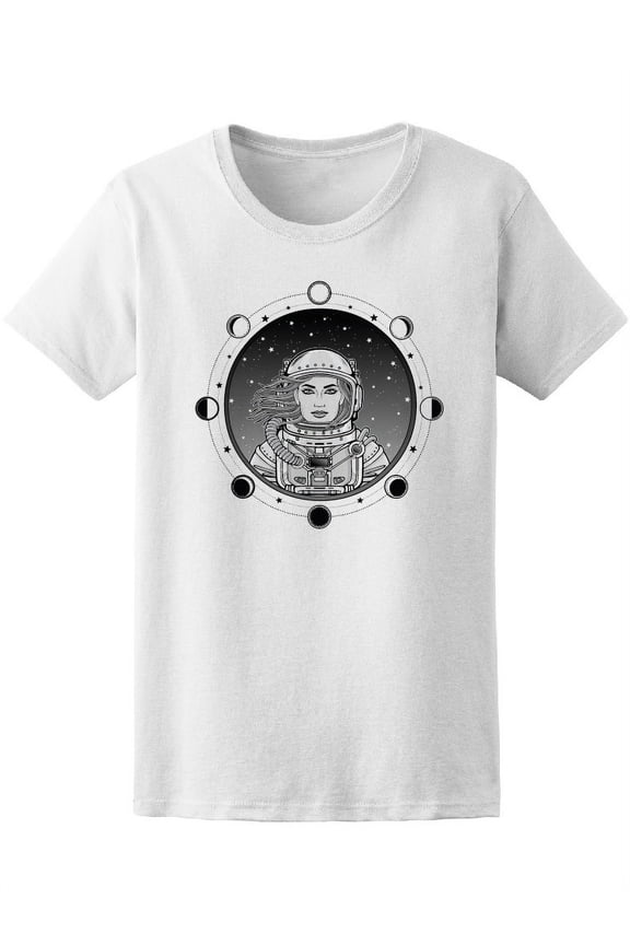 Woman Astronaut Open Space Suit T-Shirt Women -Image by Shutterstock, Female Medium